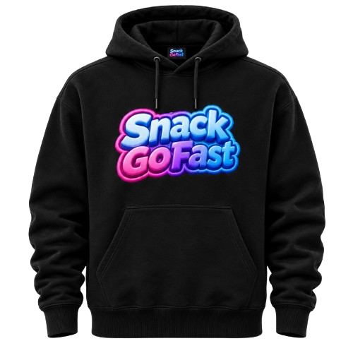 Snack GoFast Premium Hoodie - Black