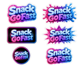 Snack GoFast Sticker Pack - 6 Logo Stickers