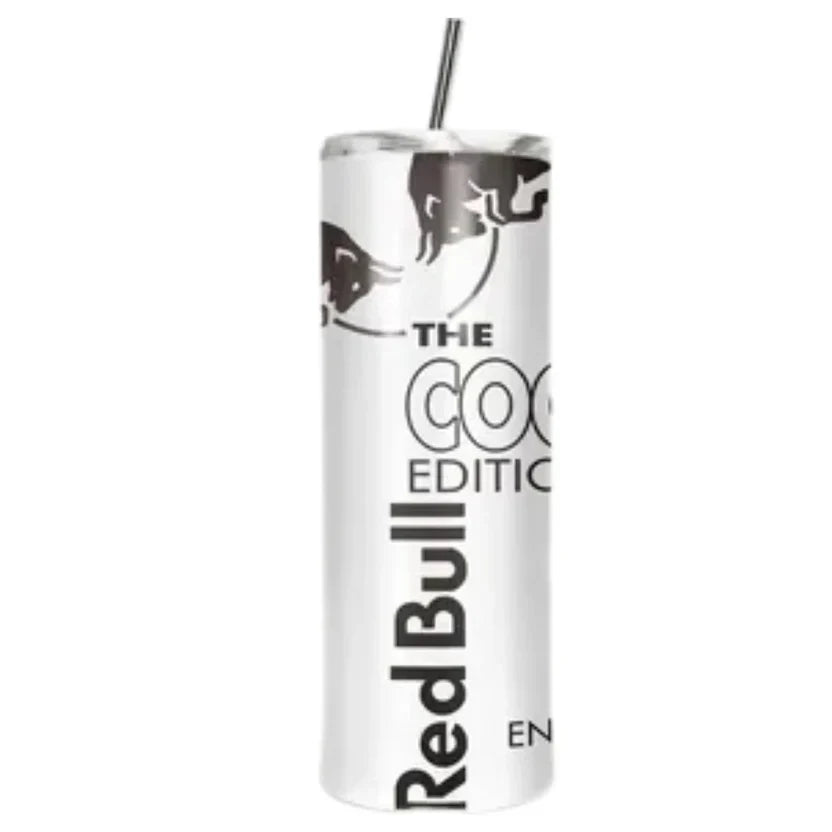 Red Bull Cup With Straw Coconut Edition