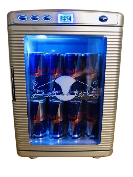 Red Bull Mini Fridge Camper Cooler LED