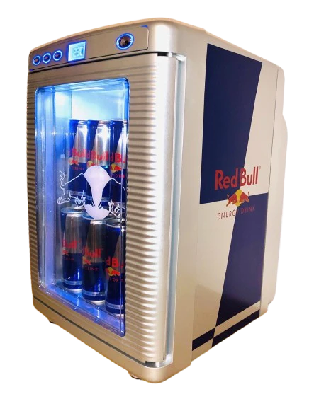 Red Bull Mini Fridge Camper Cooler LED